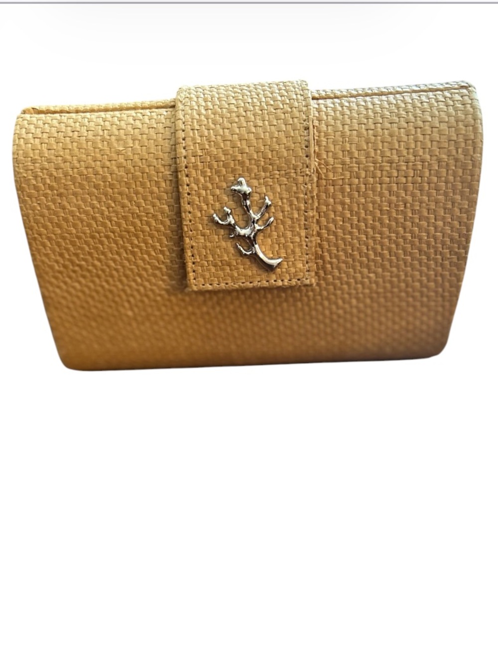 India Hicks x Crabtree & Evelyn Island Living Paper Straw Clutch Bag Minaudière